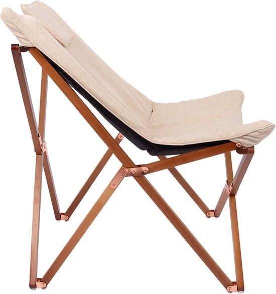 Bo-Camp - Urban Outdoor - Relaxstoel - Bloomsbury - M - Oxford polyester - Beige