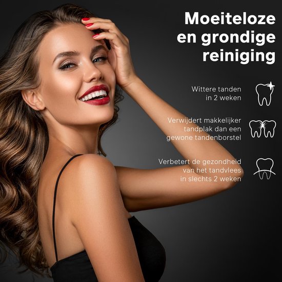 Bintoi® iSonic ProClean - Opzetborstels Elektrische Tandenborstel - 3 Stuks - Geschikt voor Bintoi iSonic D700/D600 - Jaarvoorraad - Zwart