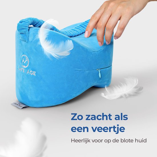 Safelife kniekussen orthopedisch - beenkussen zijslaper - zijslaapkussen - kniekussen voor in bed zijslapers - knie kussen - zijslaap kussen volwassenen