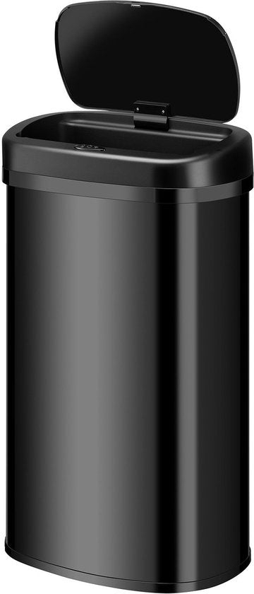 Juskys – Automatische Vuilnisbak Met Sensor – 60 Liter – 40 x 29 x 63 cm – Voorzien Van Bewegingssensor En Touchpanel – Voor Keuken En Kantoor – Zwart Gepoedercoat Staal