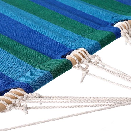 Detex Hangmat Incl. Metalen Frame - Veerkrachtig Robuust - Blauw