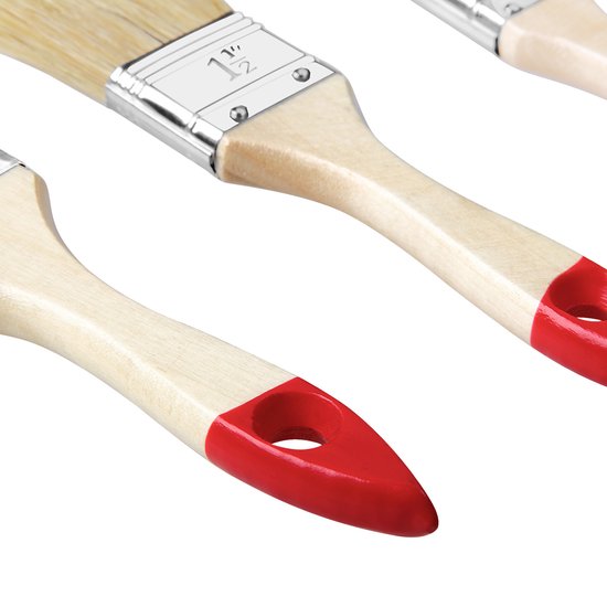 Deuba 15-delige kwasten set -Voordeelset 3 soorten -Verfkwasten - Schilderskwast