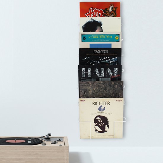 Lp vinyl platen opbergrek - wandrek opbergen lp vinyl platen of tijdschriften kranten
