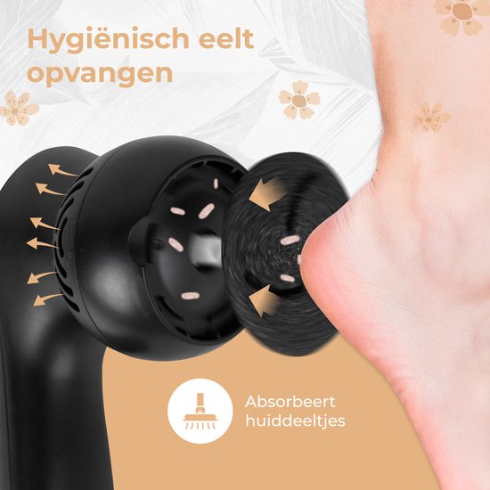 Nuvance Elektrische Eeltverwijderaar - Incl. 3 Schijven - Eeltverwijderaars - 12 Delige Pedicureset - Voetvijl - Usb Oplaadbaar