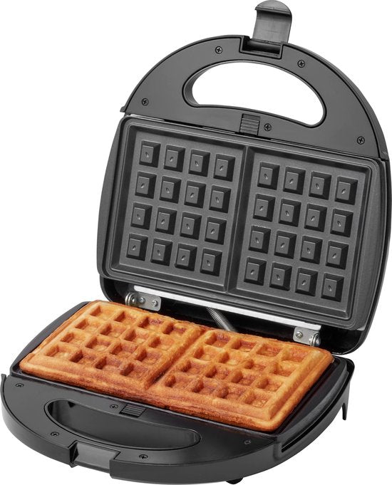 Tomado TGM2000B - Multigrill 3 in 1 - Inclusief tosti en wafelplaten - 750 watt - Zwart