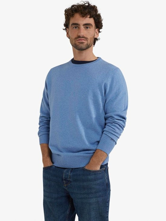 McGregor Trui Merinowol Ice Blauw - Maat XXL - Heren - Pullovers