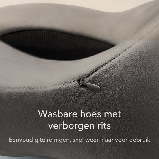 SC Travel Essentials - Nekkussen Set 3-delig - Ergonomisch Memory Foam Reiskussen met Oogmasker en Oordoppen - Ideaal voor Vliegtuig, Auto en Trein - Compact en Luxe - Apricot