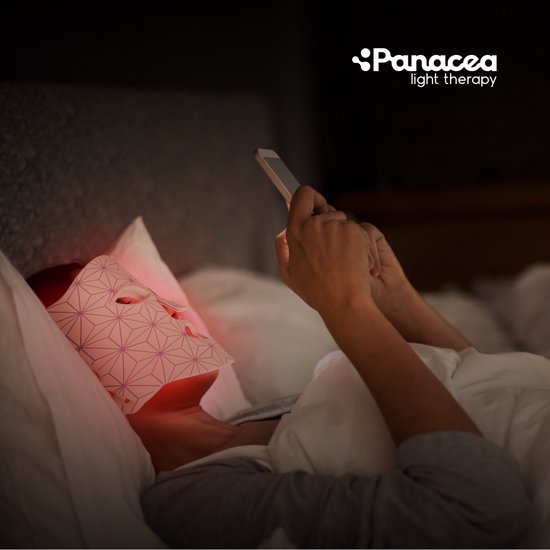 Panacea Red Light therapy - LED Gezichtsmasker - Huidverzorging - Acne - Collageen - 520 LED lamps- Quattro Chip Technologie