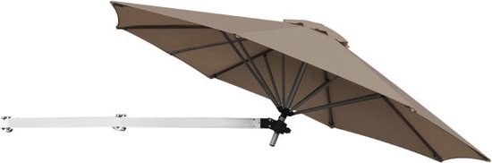 Coast Wandparasol - Verstelbaar - 247 x 180 cm - Bruin
