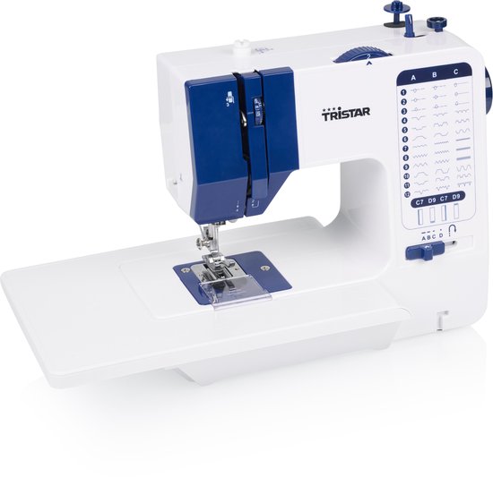Tristar SM-6005 Naaimachine – 38 Steken – Compact & Krachtig – Automatische Draadinrijger – LED Verlichting – Inclusief Accessoires