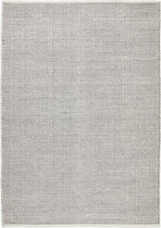 Lifa Living Vloerkleed – Wol & Katoen – Geweven – 160x230 cm – Scandinavisch Design – Zwart/Wit