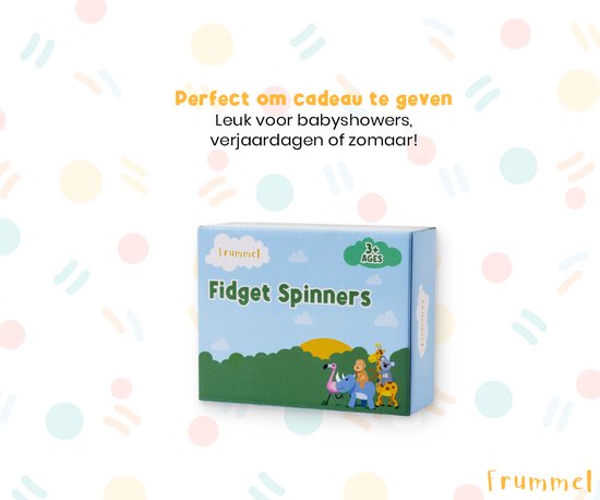Frummel Fidget Spinners met Zuignap - Badspeelgoed - Sensorisch speelgoed - Fidget Toys - Badspinner - Fidget Spinner voor op Autoraam - 3 stuks - Draaidiertjes