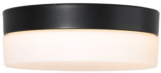 Plafondlamp Ikaro 1362ZW Zwart Ø18cm - Modern, Elektronica & Glas, Steinhauer