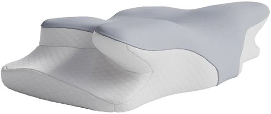 Nekkussen - Memory Foam - Wit / Grijs - Set van 2