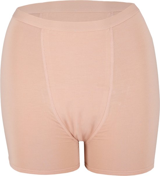 Bamboo Elements - Menstruatie Ondergoed - Hipster - Nude - Period Underwear - Menstruatieslip - Menstruatiebroekjes - Ondergoed Dames Boxershort - Maat S