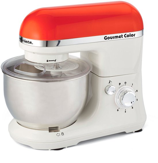 Ariete Gourmet Color 1000W 4l Oranje, Wit keukenmachine