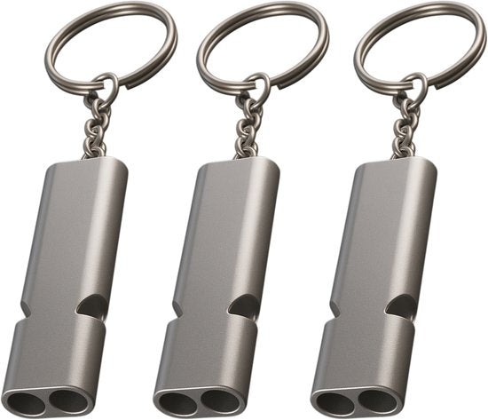 Nuvance Noodfluit - Fluit voor Noodsituaties en Survival - Fluitje met Hoge Decibel - 120dB - Noodfluitje bij Ramp - 3 stuks