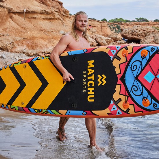 Matchu Sports - SUP board Deluxe - Stand up paddle board - 320x81x15 - Opblaasbaar - Premium kwaliteit