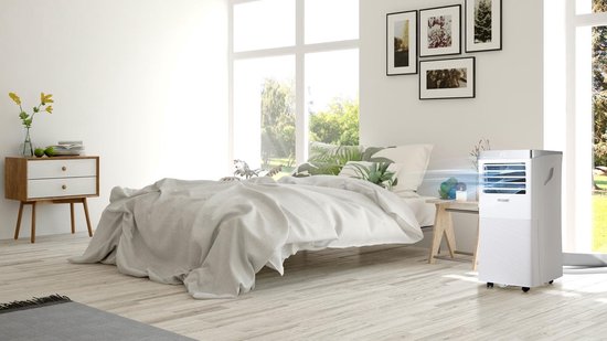 Monzana Mobiele Airco MZKA1000 - 4in1 Inclusief App-bediening - Wit