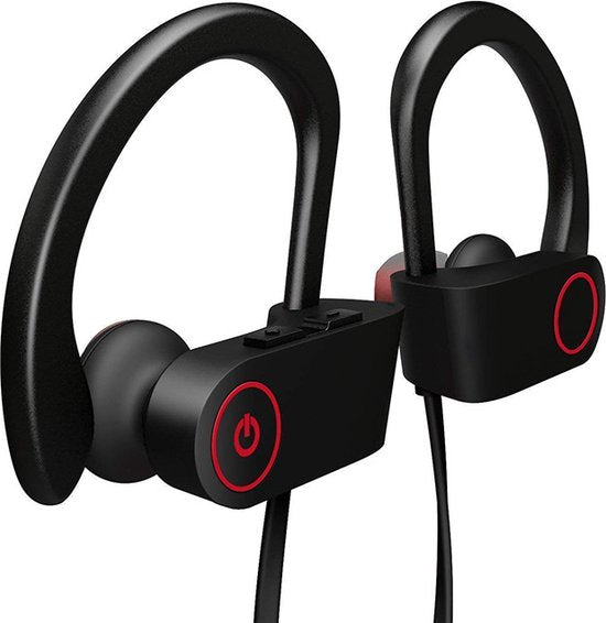 Draadloze in-ear Bluetooth oordopjes, Sport headset - Wireless Headset - zwart/rood U8