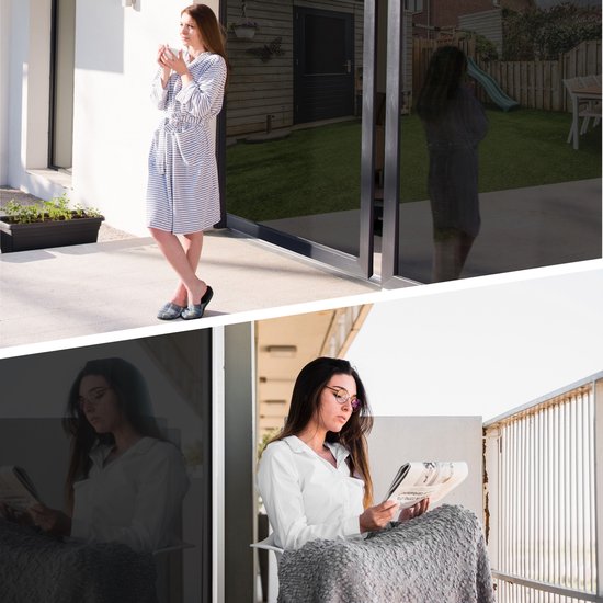 Homewell Verduisteringsdoek 70x300cm - Raamfolie Verduisterend - 100% Blackout - Anti Inkijk, Isolerend en Zonwerend - Herbruikbaar - Statisch – Zwart