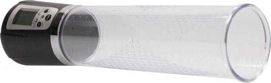 Pumped Premium Oplaadbare Automatische Penis Pomp met LCD Scherm Inclusief Siliconen Cockring - Transparant