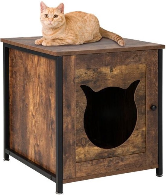 Coast Kattenbakkast Industrieel - 50 x 53 x 55 cm - Bruin