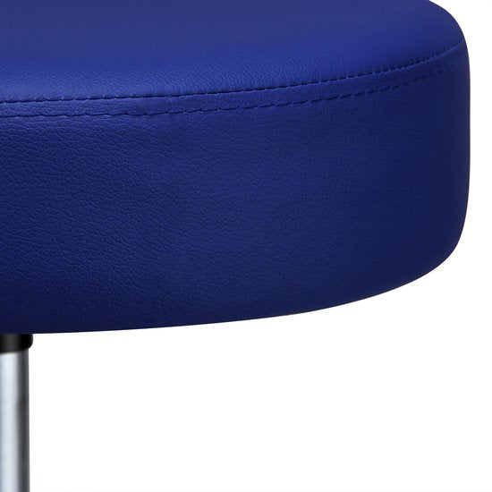 Casaria Verstelbare Draaikruk - 46/60cm Zithoogte – 1 Stuks Blauw