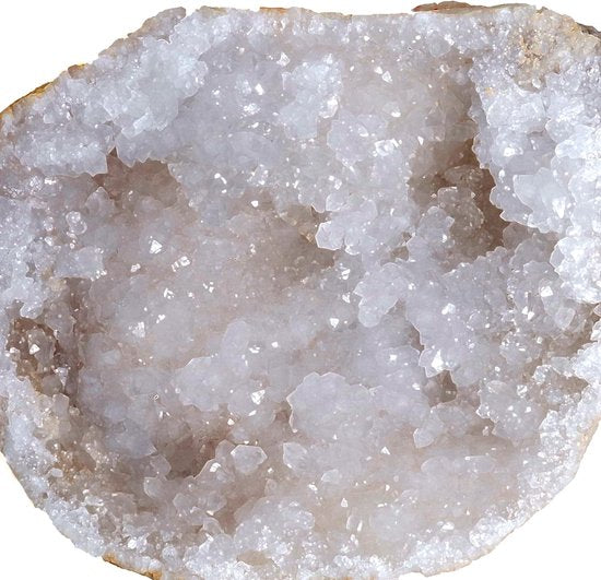 Partizzle 25x Ruwe Bergkristral Geodes - Zelf Open Maken - Kristallen / Edelstenen Mineralen Maken - Uitdeelcadeautjes Voor kinderen - Grabbelton Traktatie Cadeautjes - Medium 2/4 cm