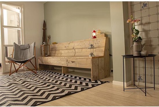Bo-Camp - Chill mat - Wave - XL - Zwart/wit