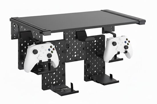VDD - Mediaplank - opslag voor media - pegboard - zwart