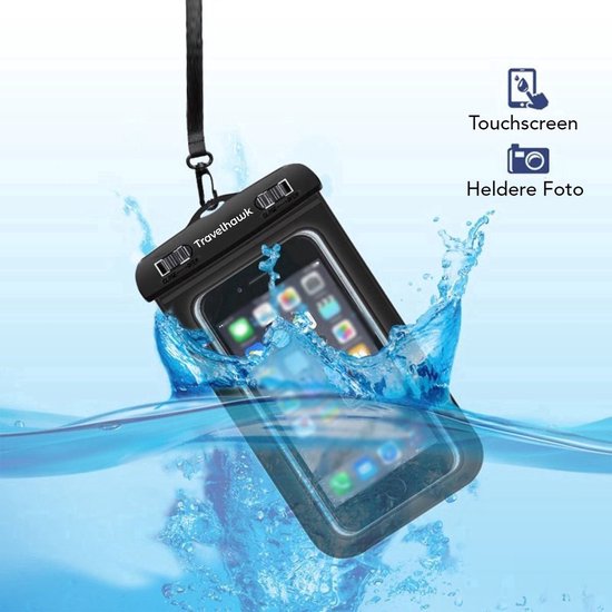 Travelhawk Waterdichte Telefoonhoesjes – Drybag Set 2 stuks – Smartphone & Paspoort – Doorzichtig