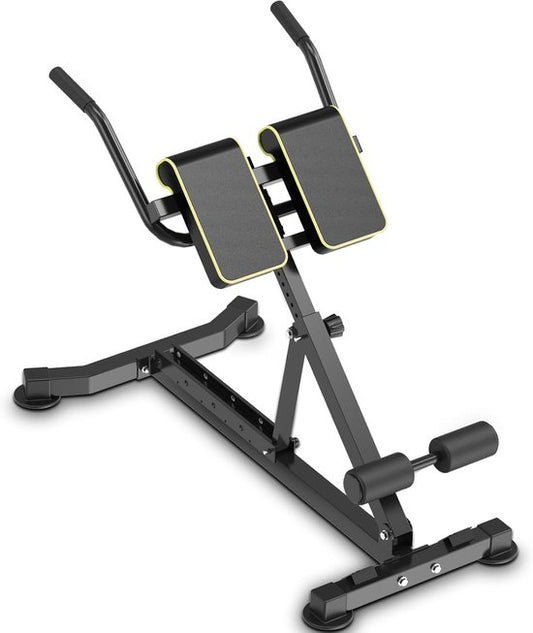 DH FitLife 5-in-1 Hyperextension Roman Chair voor Buik- en Lendetraining, Verstelbaar tot 150 kg, Multifunctionele Bank voor Curls en Gewichten