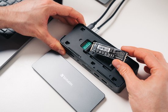 Verbatim CDS-15SSD Bedraad USB 3.2 Gen 1 (3.1 Gen 1) Type-C Zwart, Grijs