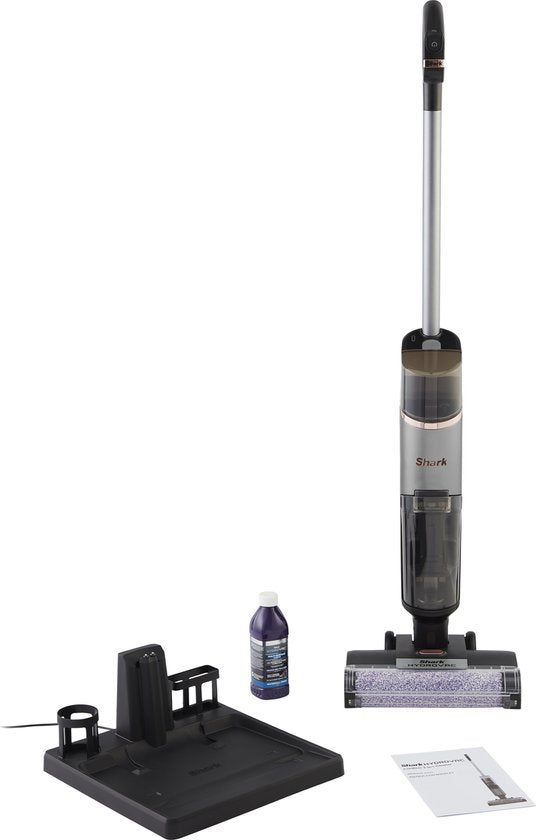 Shark HydroVac Draadloze 3-in-1 Vloerreiniger - Stofzuigen, Dweilen en Zelfreiniging - Steelstofzuiger met Dweilfunctie - Wet & Dry Dweilapparaat - WD210EU