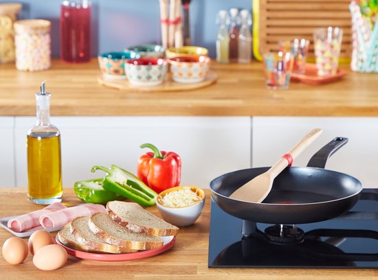 Tefal Easy Cook & Clean - Koekenpannenset - Ø24 en Ø28 cm - Niet Geschikt voor Inductie - Anti-aanbaklaag - Aluminium - Zwart