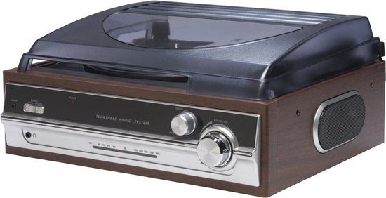Denver Retro platenspeler - Ingebouwde Speakers - FM Radio - Auto-stop Functie - AUX - Phono - VPR190