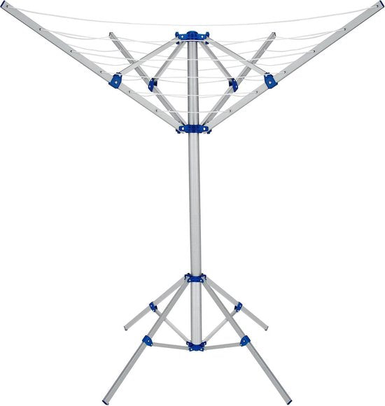 Monzana Aluminium Droogmolen - 4 Armen 168x82x78cm - Zilver