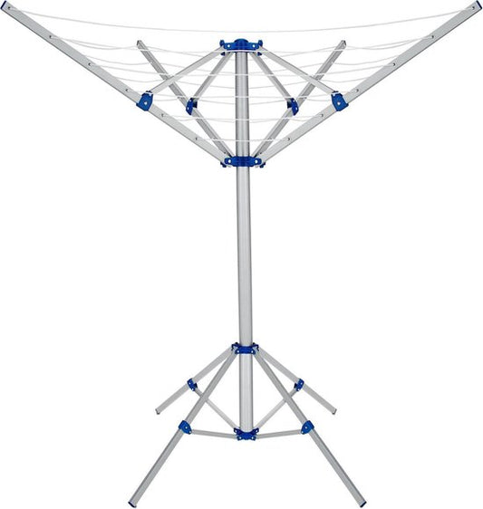 Monzana Aluminium Droogmolen - 4 Armen 168x82x78cm - Zilver