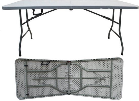 GartenKlaptafel - Campingtafel - Inklapbaar - 12KG -180x75x74cm