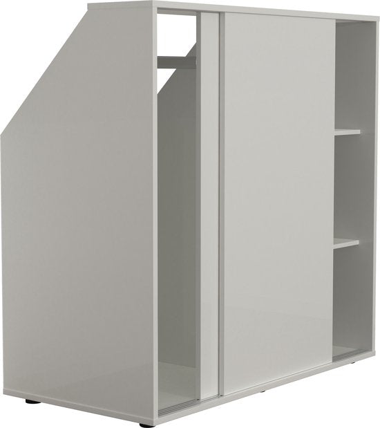 VDD Schuine Kledingkast - 50 x 100 x 100 cm - Wit