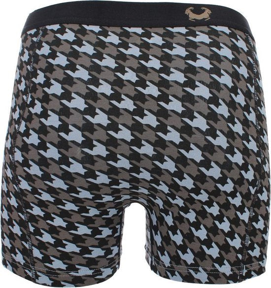 Cavello - 2-pack Boxershorts Zwart / Pepita Print - S