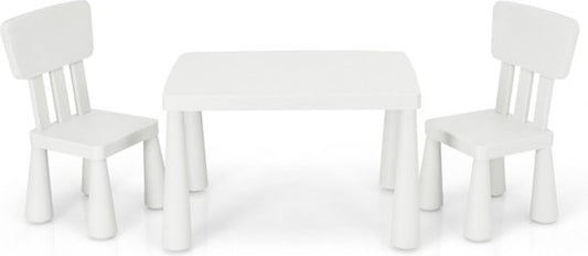 Coast Kindertafelset – Incl. 2 Stoelen – 76,5 x 54,5 x 49,5 cm – Wit