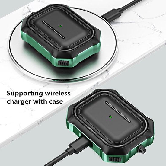 Garpex® Beschermende TPU Case Cover voor AirPods 3 - Zwart