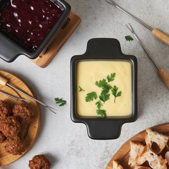 Boska Tapas Fondueset Nero - Fondueset - voor 175 gram Kaas - 300 ml