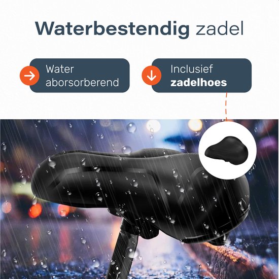 Proskill Fietszadel – Ergonomisch – Waterdicht – Met Vering & Gelvulling