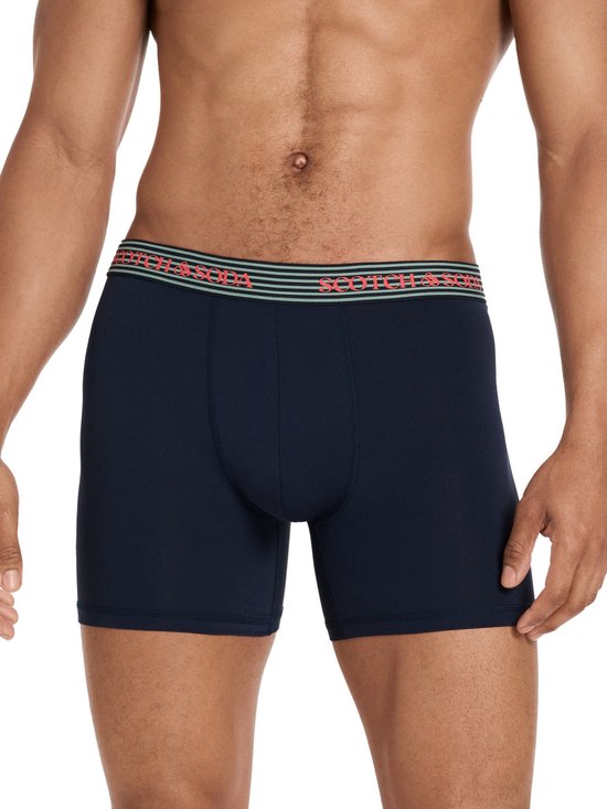 Scotch & Soda Active Stretch Boxer Briefs – Heren – Navy/Grijs/Zwart – 3-pack – Performance Fit Maat M