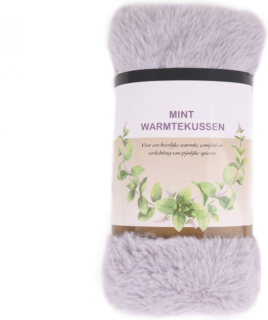 O’DADDY® Pittenzak magnetron met mint - Pittenzak - kersenpitkussen - pittenzak voor nek en schouders - verwarmingskussen - warmtekussen magnetron - 79 x 10 cm lila