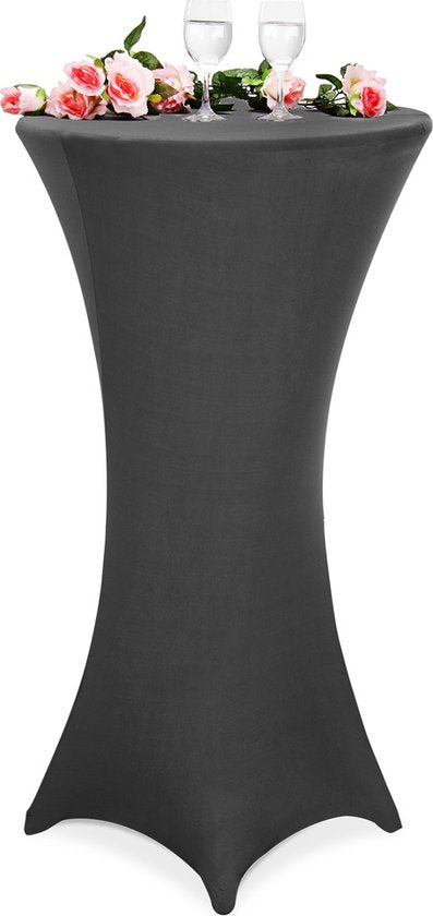Statafelrok - Stretch 30°C Wasbaar Ø 70cm - Antraciet