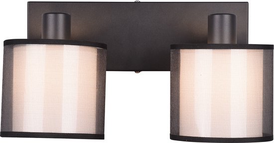 Trio leuchten - LED Plafondspot - Plafondverlichting - E14 Fitting - 2-lichts - Rechthoek - Zwart - Aluminium